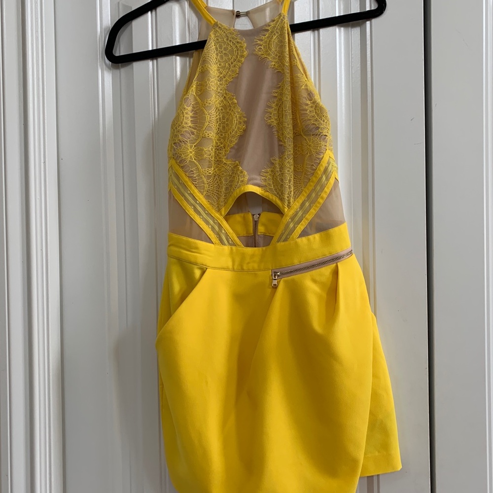 ☀️Unique Yellow Lace Romper